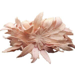 Vintage 1940s/1950s Casque Style Pink Headband Half Hat Petals Leaves READ